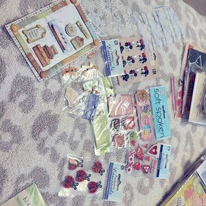 Lot of Scrapbooking Stickers- holiday, crystals, sisters, etc.